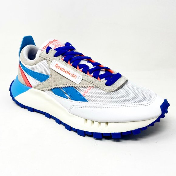 Reebok Classic Leather Legacy White Court Blue Mens Trainer Sneakers FY7750 - Picture 2 of 5